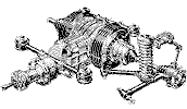 Rear suspension (first type)