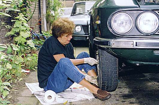 Wheel back on