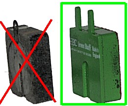 Do not use old fashioned pads. Use pads with steel back plate.